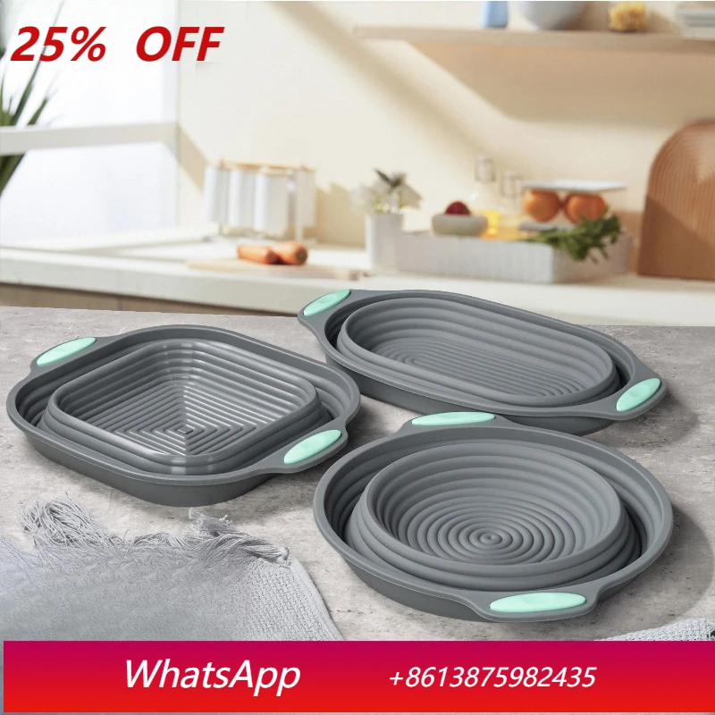 LH Silicone Imitation Rattan Bread Basket Dough Fermentation Tools Baking Utensils Foldable
LH Silicone Imitation Rattan Bread Basket Dough Fermentation Tools Baking Utensils Foldable