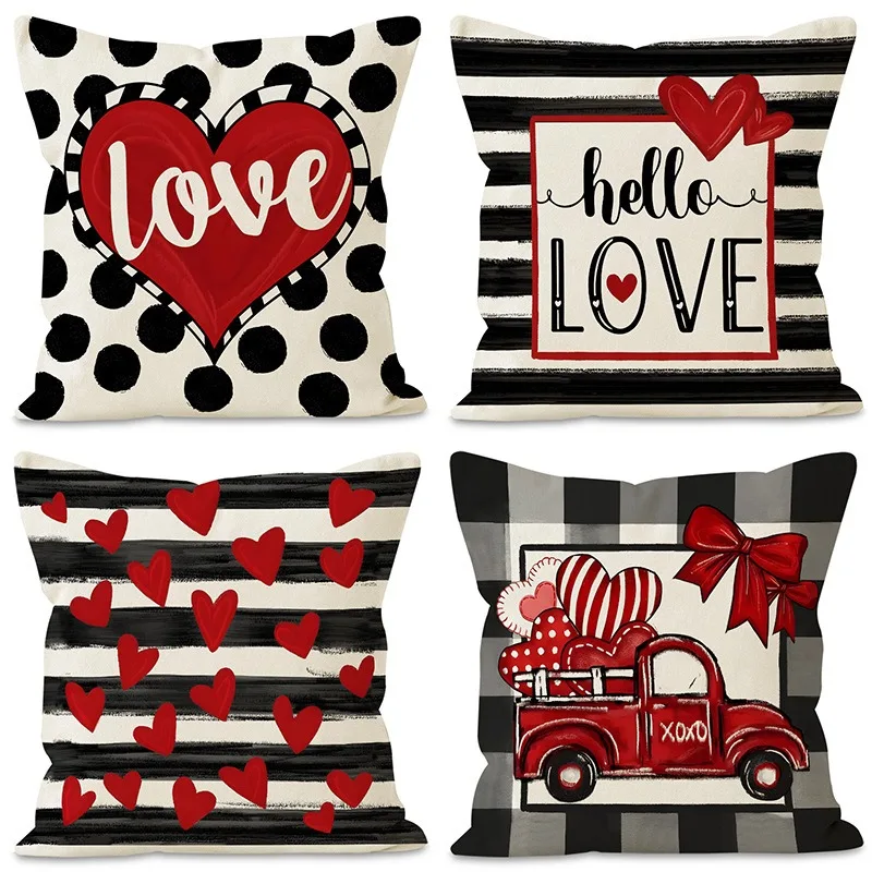Valentine's Day Plaid Print Home Decor Pillowcase Bedroom Living Room Sofa Decoration Polyester Cushion Cover with Zipper
Valentine's Day Plaid Print Home Decor Pillowcase Bedroom Living Room Sofa Decoration Polyester Cushion Cover with Zipper