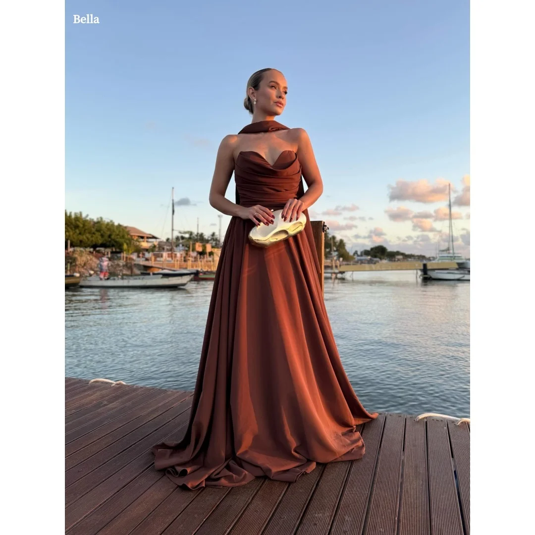 Bella Customized Champagne Prom Dress with Off Shoulder Sheer Lace Long Sleeves, Beaded Sweetheart Bodice and Satin Ball Gown
Bella Customized Champagne Prom Dress with Off Shoulder Sheer Lace Long Sleeves, Beaded Sweetheart Bodice and Satin Ball Gown
