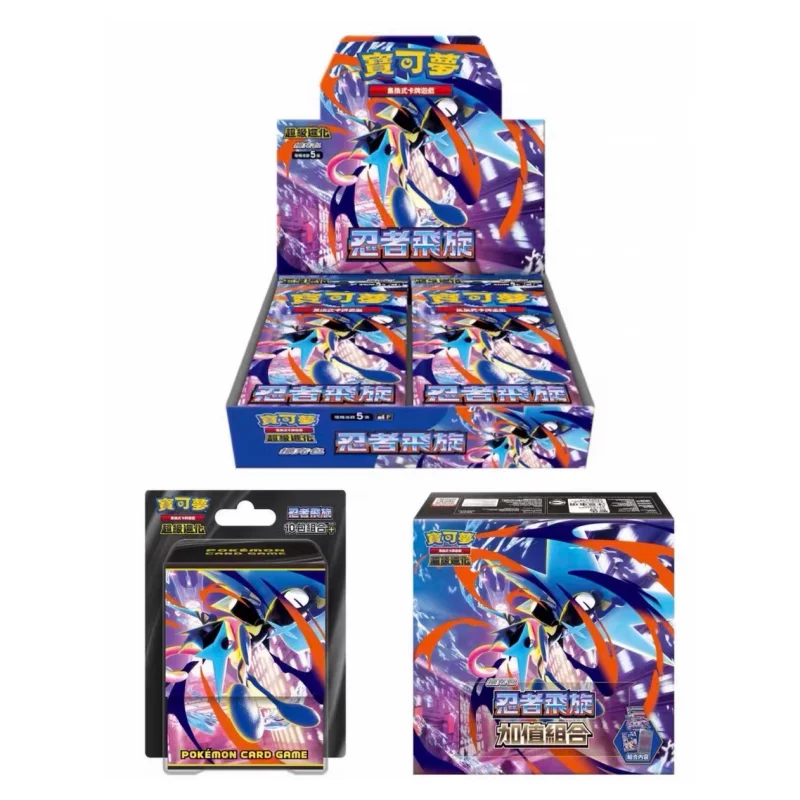 Горячая распродажа: Оригинальный набор карт Pokémon TCG (традиционная китайская версия) M4F, расширение Ninja Spin Box, коллекционные карты, подарок на день рождения
Горячая распродажа: Оригинальный набор карт Pokémon TCG (традиционная китайская версия) M4F, расширение Ninja Spin Box, коллекционные карты, подарок на день рождения