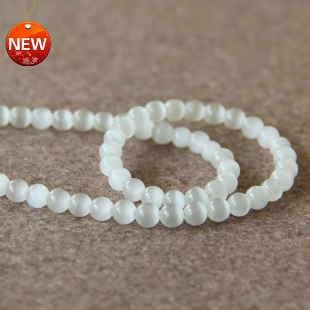 6mm Round White Glass Mexican Cat Eye Loose Beads Granular 14inch Natural Stone Jewelry Making Design Fitting Accessory Crafts
6mm Round White Glass Mexican Cat Eye Loose Beads Granular 14inch Natural Stone Jewelry Making Design Fitting Accessory Crafts