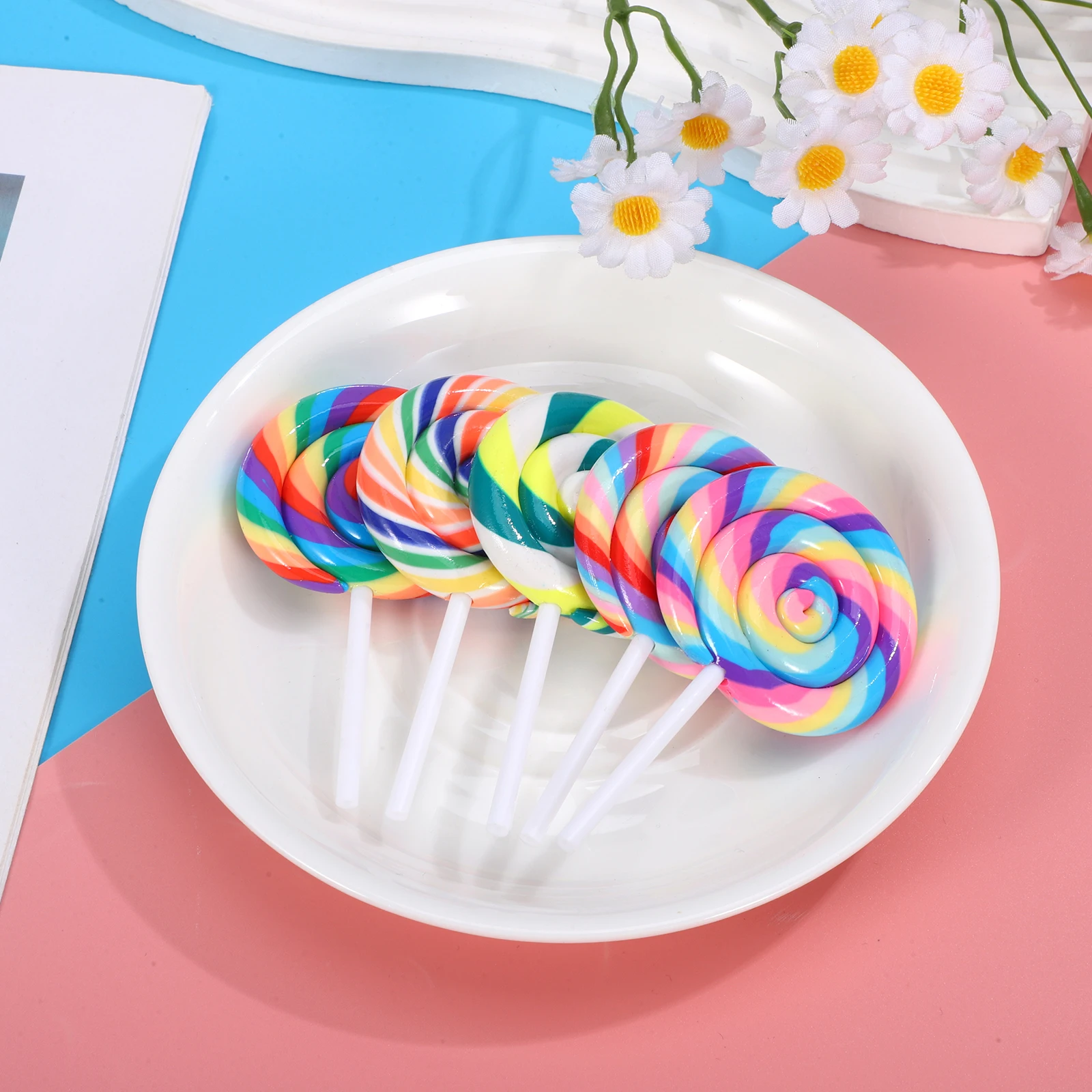 5Pcs Large Simulation Clay Lollipops DIY Party Favors Phone Case Decoration Keychain Craft Accessories Large Simulation Lollipop
5Pcs Large Simulation Clay Lollipops DIY Party Favors Phone Case Decoration Keychain Craft Accessories Large Simulation Lollipop