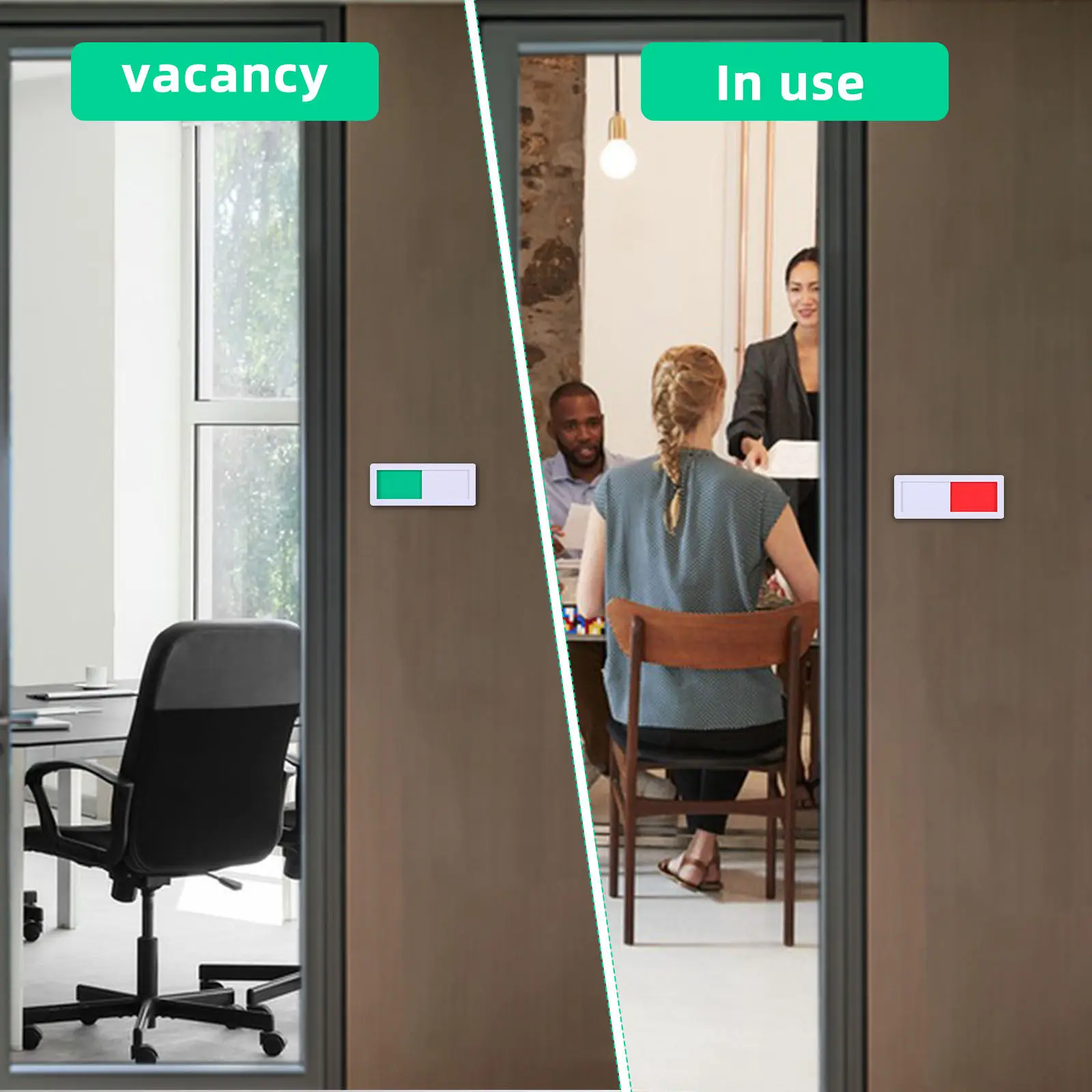 4Pcs Office Door Sign Slider Acrylic Square Vacant Occupied Indicator for Meeting Room Bathroom Conference Room Privacy
4Pcs Office Door Sign Slider Acrylic Square Vacant Occupied Indicator for Meeting Room Bathroom Conference Room Privacy