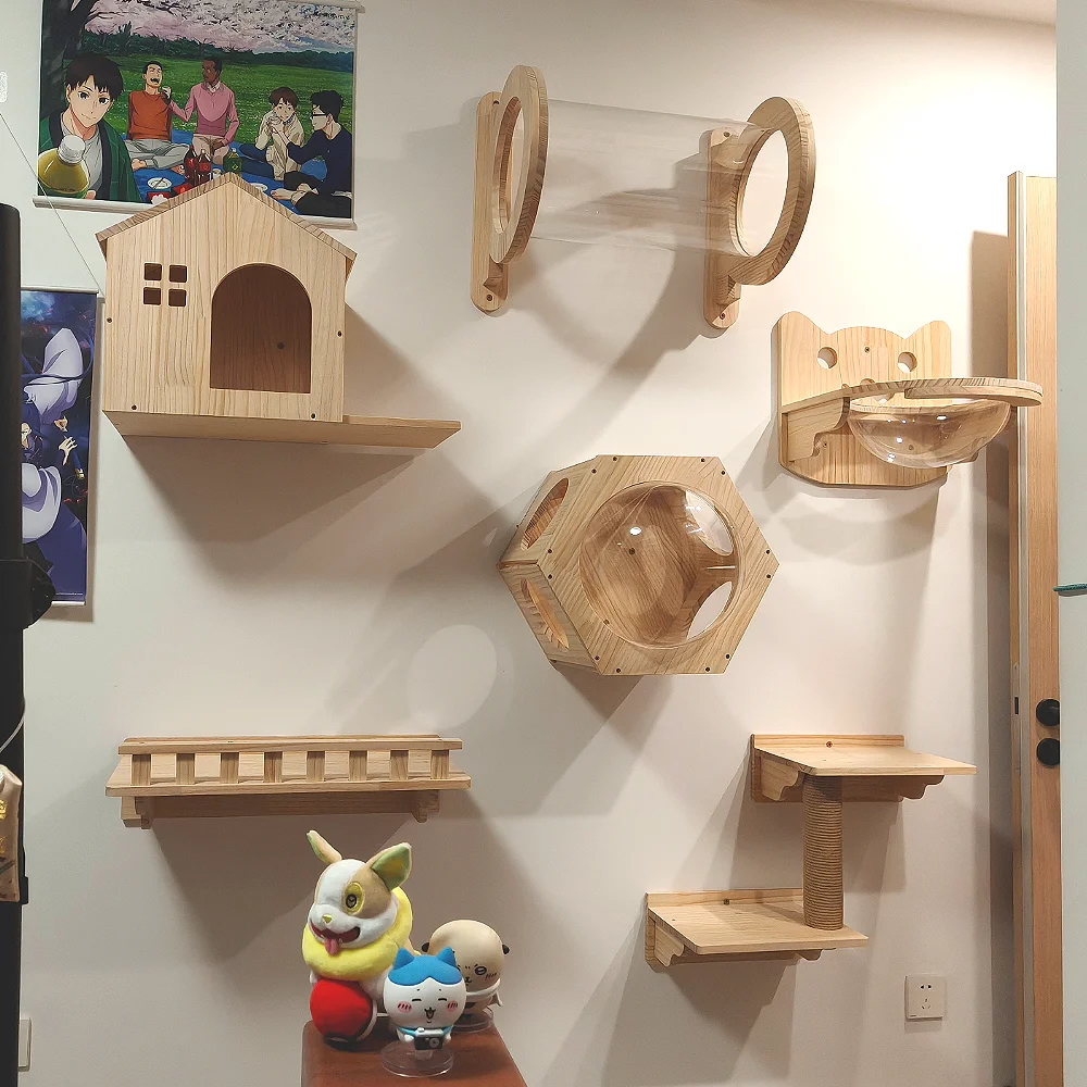 Cat Climbing Shelves Wall Mounted Cat Tree Tower Perches Scratching Posts Rope Ladder Bed Cat Accessories Claw Grinding Toys
Cat Climbing Shelves Wall Mounted Cat Tree Tower Perches Scratching Posts Rope Ladder Bed Cat Accessories Claw Grinding Toys