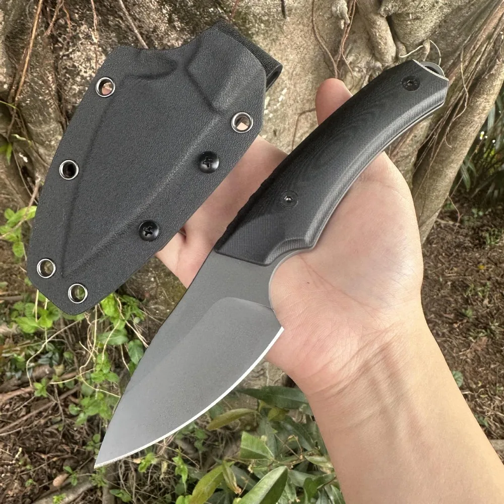 Прямой нож для активного отдыха с клинком S60V и ножнами K-sheath, рукоять G10 с титановым покрытием, устойчивым к царапинам, практичный и портативный режущий инструмент.
Прямой нож для активного отдыха с клинком S60V и ножнами K-sheath, рукоять G10 с титановым покрытием, устойчивым к царапинам, практичный и портативный режущий инструмент.