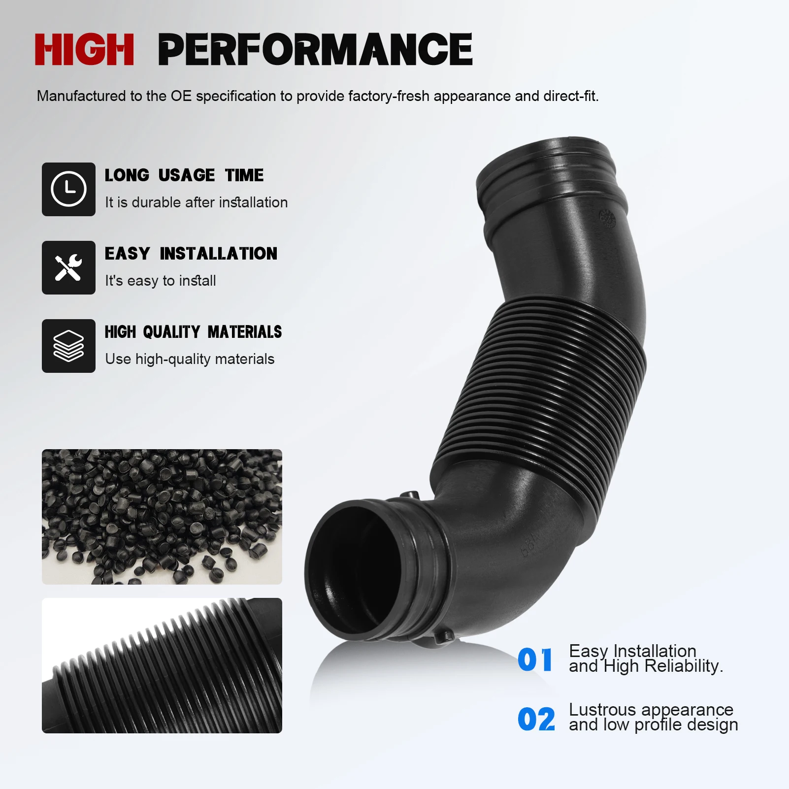 5J0129684 Automotive Air Intake Connection Pipe For POLO MK4 9N 2009-2017 Car Intake Pipe Modification Air Intake Air Inlet Pipe
5J0129684 Automotive Air Intake Connection Pipe For POLO MK4 9N 2009-2017 Car Intake Pipe Modification Air Intake Air Inlet Pipe