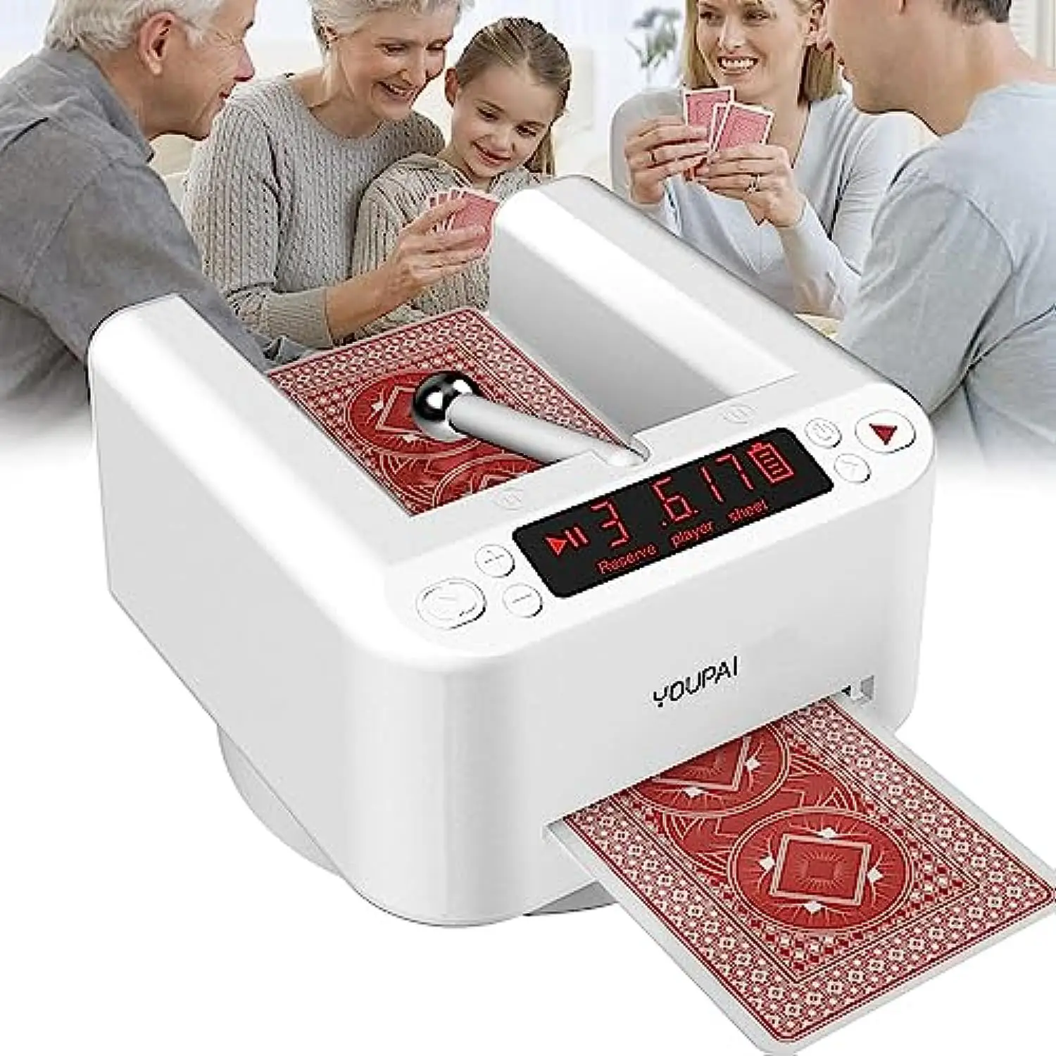 Card Dealer Machine Rotating Automatic Otomatic Poker Card Dealing Shuffler Dealer Distributor Machine Repartidor De Cartas
Card Dealer Machine Rotating Automatic Otomatic Poker Card Dealing Shuffler Dealer Distributor Machine Repartidor De Cartas