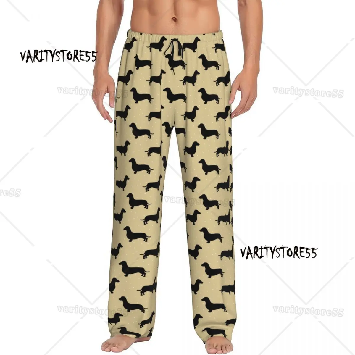Men's Short Hair Dachshund Cream Pattern Sausage Dog Pajama Pants Custom Print Wiener Sleep Sleepwear Bottoms with Pockets
Men's Short Hair Dachshund Cream Pattern Sausage Dog Pajama Pants Custom Print Wiener Sleep Sleepwear Bottoms with Pockets