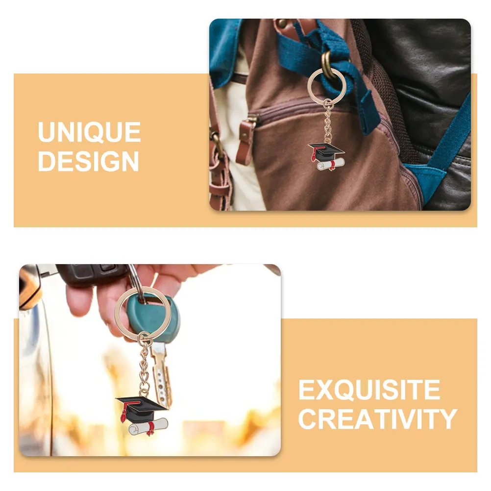 6pcs Hat Keychain Chain Keychain Metal Graduation Chains Zinc Alloy Hanging Ornament Student Gift Bag Pendant
6pcs Hat Keychain Chain Keychain Metal Graduation Chains Zinc Alloy Hanging Ornament Student Gift Bag Pendant