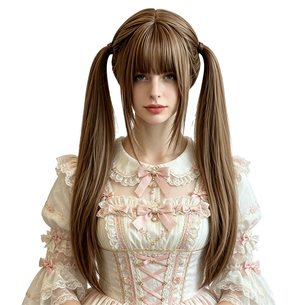 Milk Tea Linen Brown Pigtails Wig With Bangs Heat Resistant Synthetic Straight Wig For Women Lolita Anime Cosplay Daily Wear
Milk Tea Linen Brown Pigtails Wig With Bangs Heat Resistant Synthetic Straight Wig For Women Lolita Anime Cosplay Daily Wear