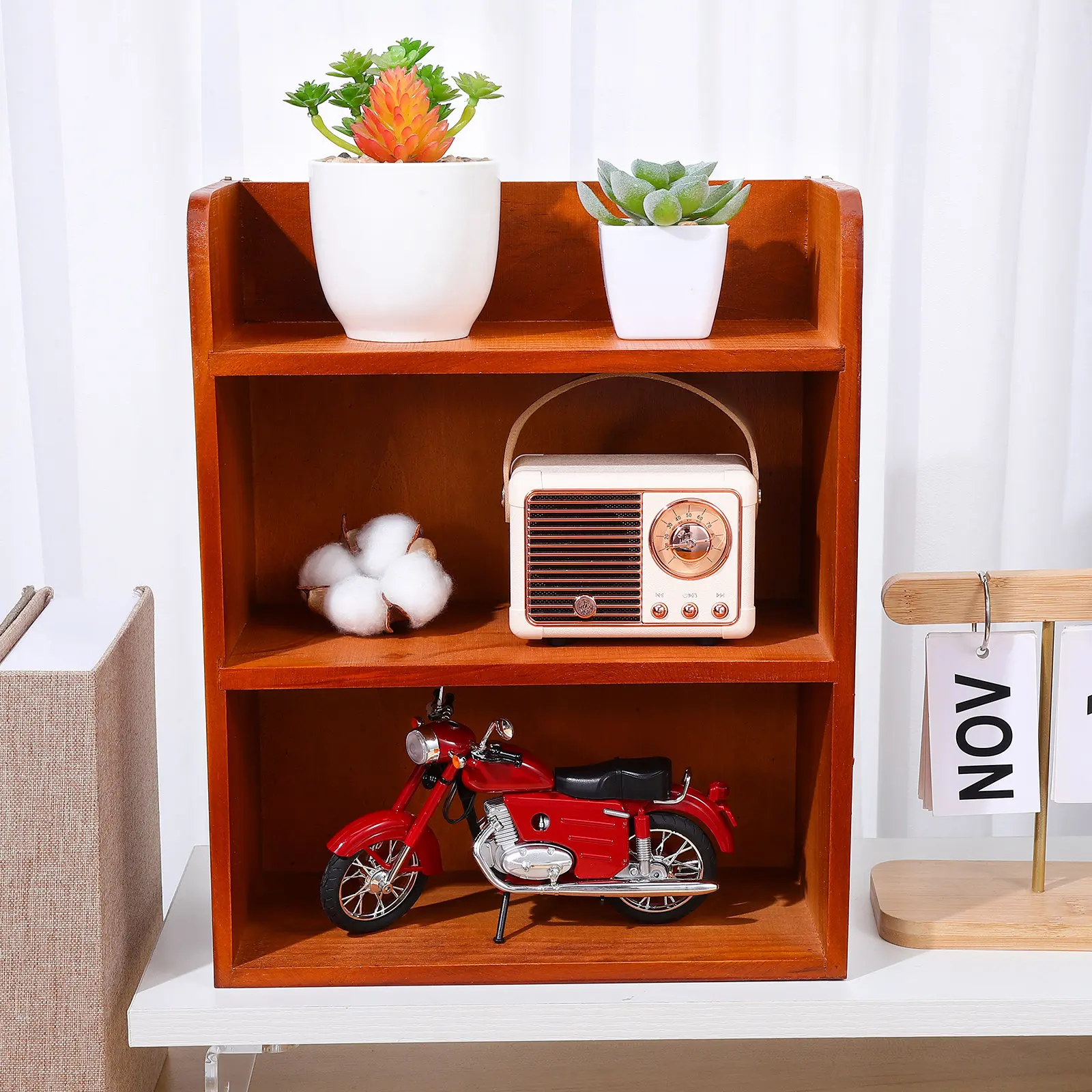 1Pcs Desktop Solid Wood Multi-Layer Storage Shelf Japanese Style Organizer Large Capacity Sundries Holder Home Storage Box
1Pcs Desktop Solid Wood Multi-Layer Storage Shelf Japanese Style Organizer Large Capacity Sundries Holder Home Storage Box