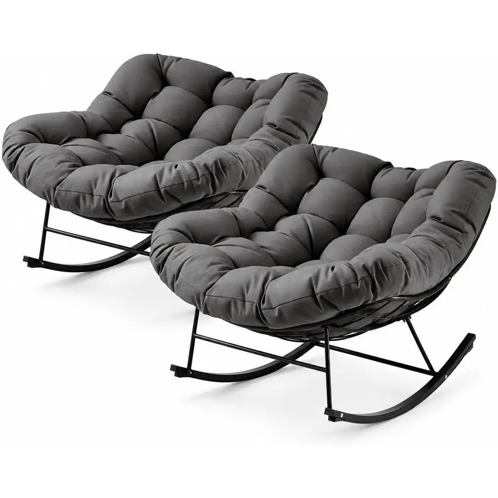 Oversized Comfortable Rocking Chairs Set of 2, Suitable for Indoor and Outdoor Use, Perfect for Patio, Bedroom, Living Room, Gar
Oversized Comfortable Rocking Chairs Set of 2, Suitable for Indoor and Outdoor Use, Perfect for Patio, Bedroom, Living Room, Gar
