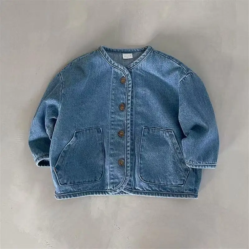 Korean Fashion Baby Boy Girl Cotton Denim Jacket Infant Toddler Child Jean Coat Kid Outwear Casual Spring Fall Kids Clothes 2-6Y
Korean Fashion Baby Boy Girl Cotton Denim Jacket Infant Toddler Child Jean Coat Kid Outwear Casual Spring Fall Kids Clothes 2-6Y