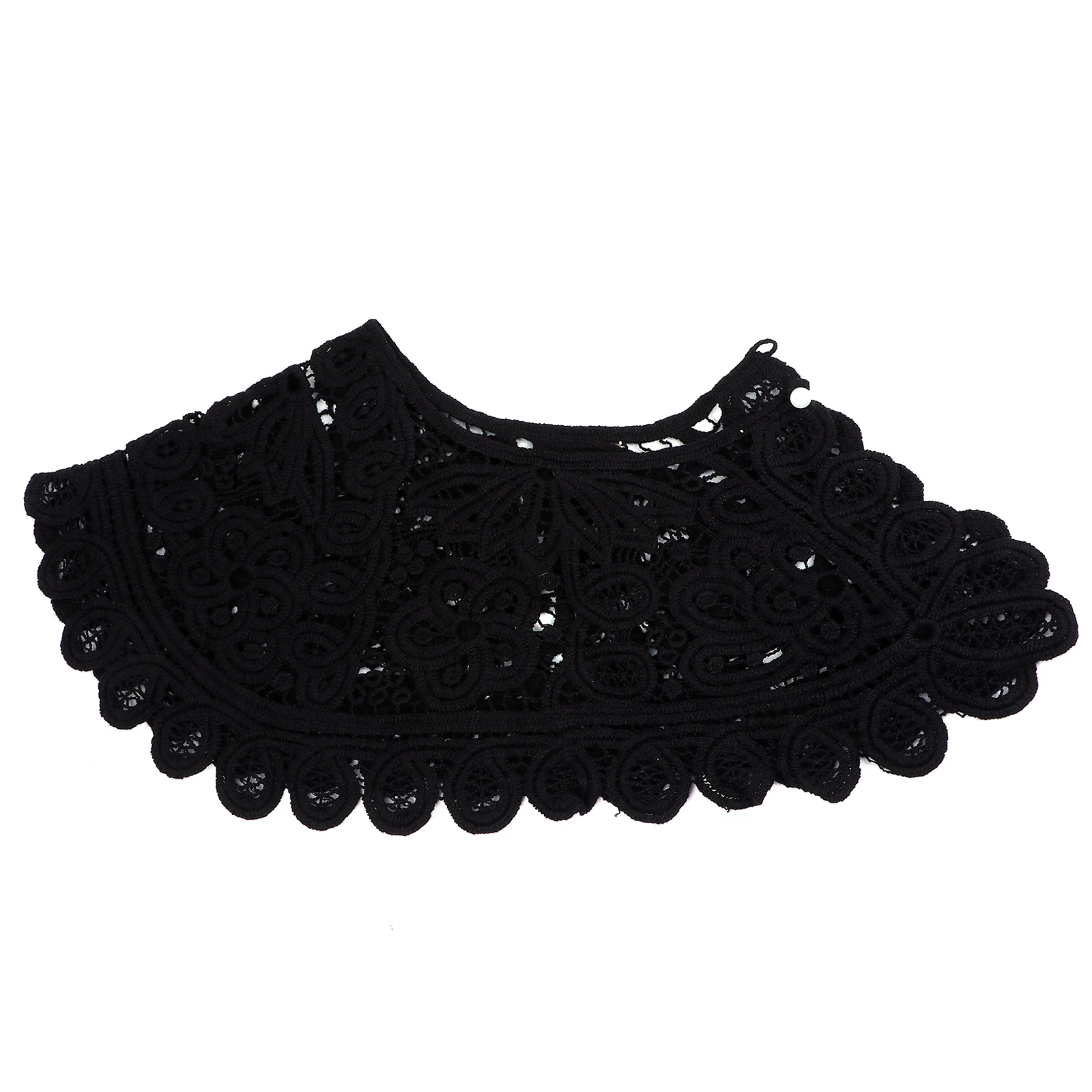 Hollow Lace Detachable Collar Women Cotton Accessory Black Color Water Soluble Detachable Lace Collars Round Neck Pearl Button
Hollow Lace Detachable Collar Women Cotton Accessory Black Color Water Soluble Detachable Lace Collars Round Neck Pearl Button