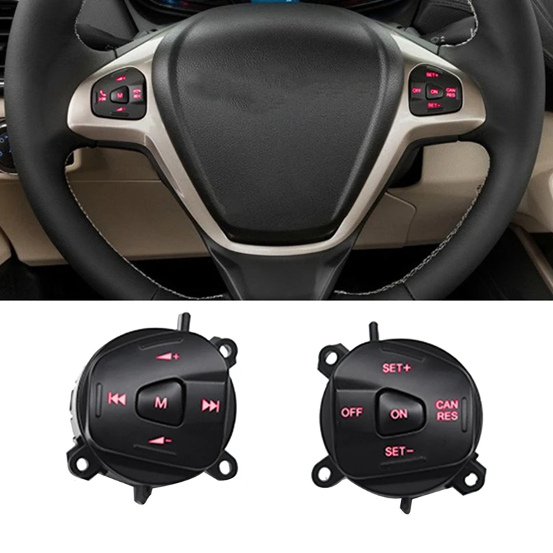 Управляющая кнопка на руль автомобиля для Ford Fiesta MK7 MK8 Escort Ecosport 2013-2015
Управляющая кнопка на руль автомобиля для Ford Fiesta MK7 MK8 Escort Ecosport 2013-2015