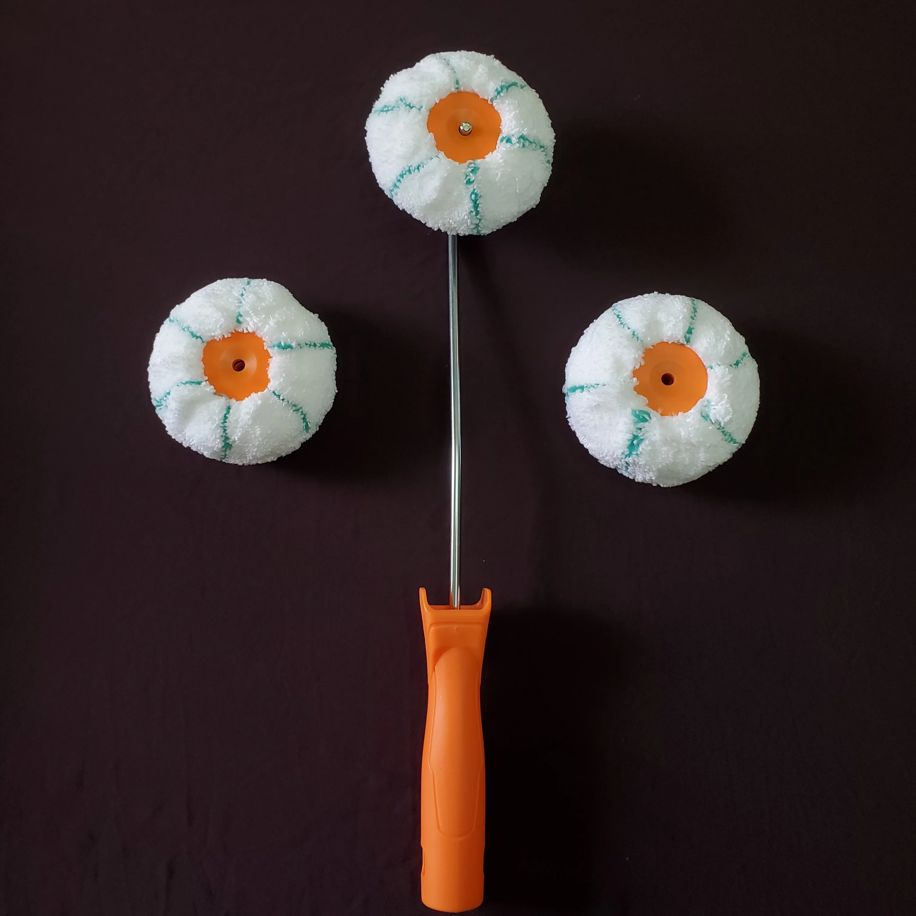 4-piece set of pumpkin shaped roller brush for edge and corner painting, detachable, suitable for corners, corners, and gaps
4-piece set of pumpkin shaped roller brush for edge and corner painting, detachable, suitable for corners, corners, and gaps