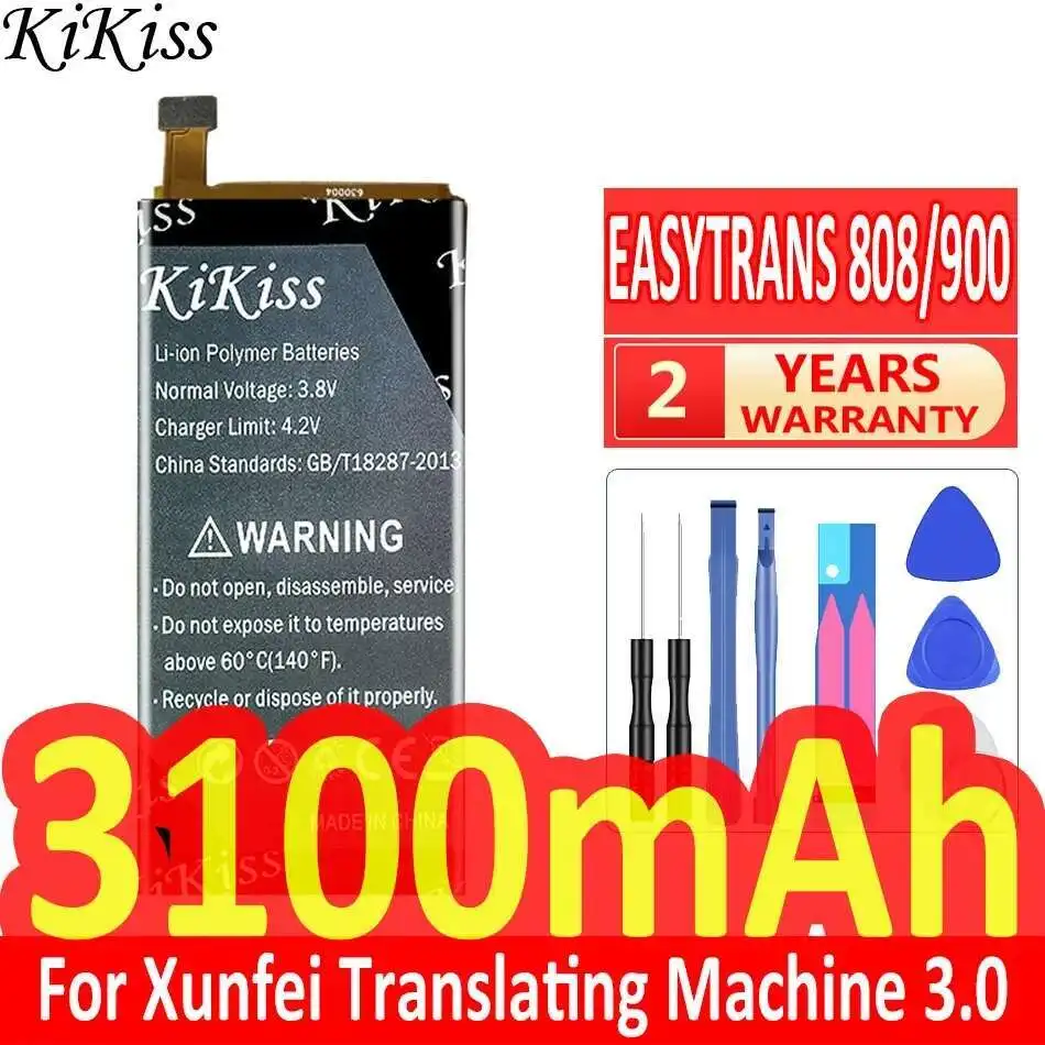 3100MAh Premium Replacement For Iflytek Xunfei Translating Machine 3.0 Easytrans 808 900 Interpreter Battery
3100MAh Premium Replacement For Iflytek Xunfei Translating Machine 3.0 Easytrans 808 900 Interpreter Battery