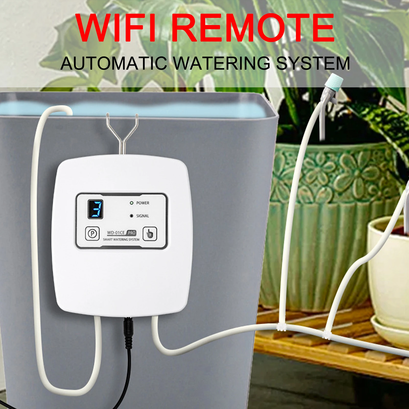Smart Watering System WIFI Remote Automatic Watering System 1-4 Gear Adjustable Water Pressure Intelligent Timing for Plants
Smart Watering System WIFI Remote Automatic Watering System 1-4 Gear Adjustable Water Pressure Intelligent Timing for Plants