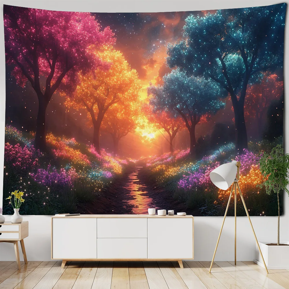 Dreamy Forest Tapestry, Wall Hanging Cloth, Home Mural Painting, Living Room and Bedroom Art Decoration, Sofa Cover Bed Sheet
Dreamy Forest Tapestry, Wall Hanging Cloth, Home Mural Painting, Living Room and Bedroom Art Decoration, Sofa Cover Bed Sheet