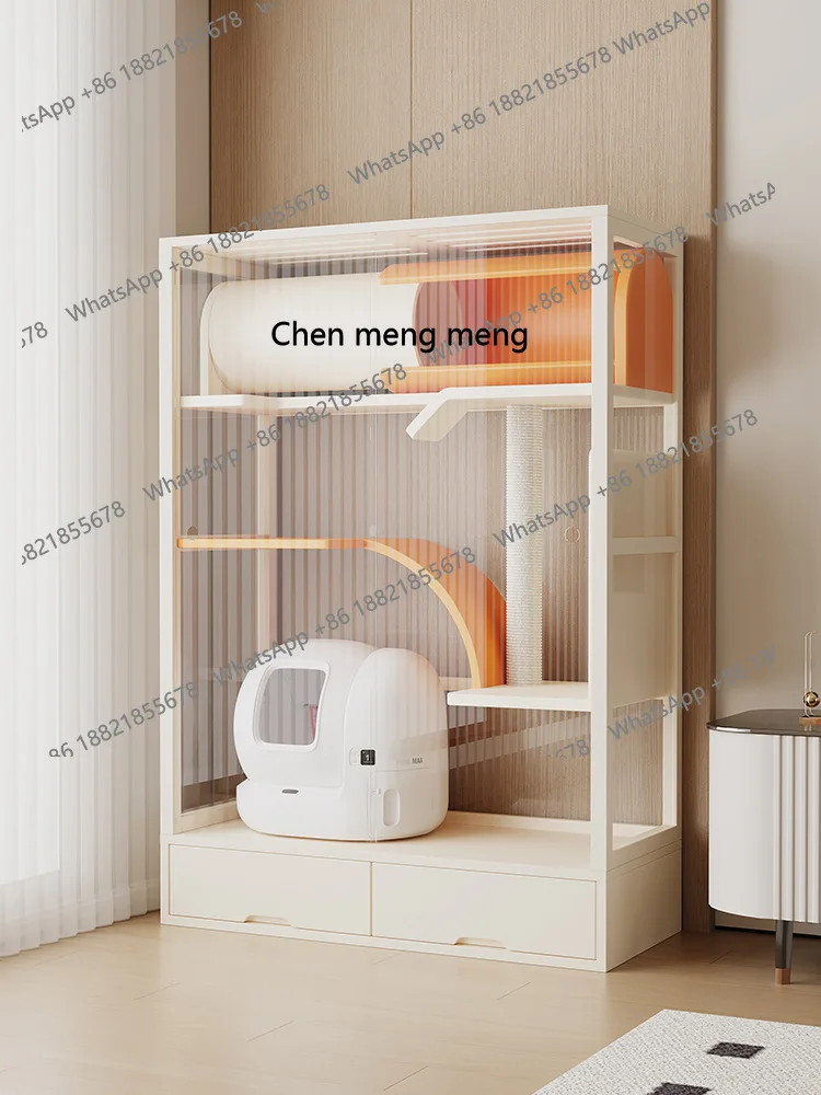 X Solid wood luxury, villa cat cage panoramic glass cat house household indoor electric, litter box cat cabinet
X Solid wood luxury, villa cat cage panoramic glass cat house household indoor electric, litter box cat cabinet