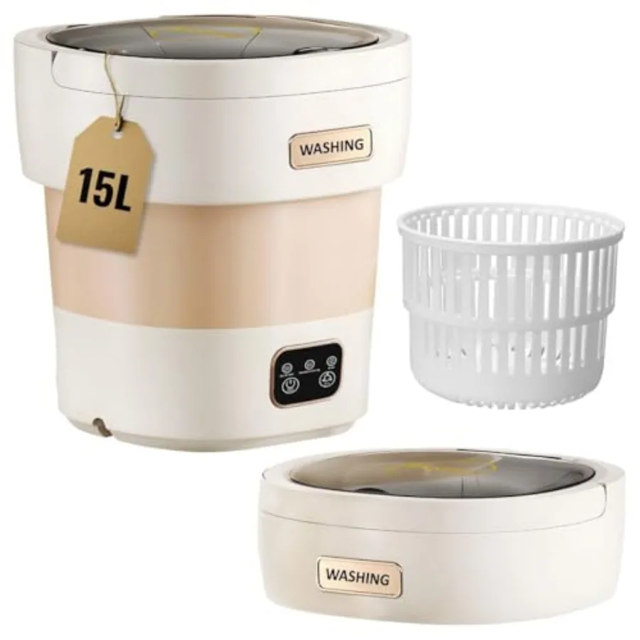 portable washing machine15L with Spin Basket Small Washer portable for Underwear Delicate Clothes and Light Laundry Ideal for A
portable washing machine15L with Spin Basket Small Washer portable for Underwear Delicate Clothes and Light Laundry Ideal for A