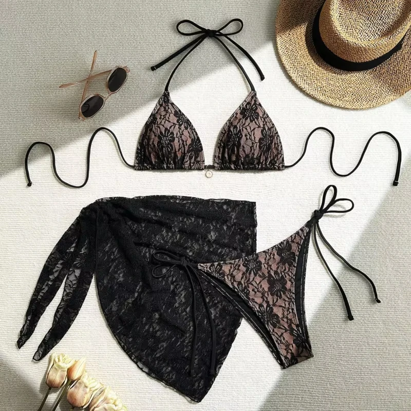 Lace Sexy Bikinis Female Swimsuits Women Three-Piece Swimwear Beach Swimming Wear Bathing Suits Brazilian Bikini Set Pool Bather
Lace Sexy Bikinis Female Swimsuits Women Three-Piece Swimwear Beach Swimming Wear Bathing Suits Brazilian Bikini Set Pool Bather
