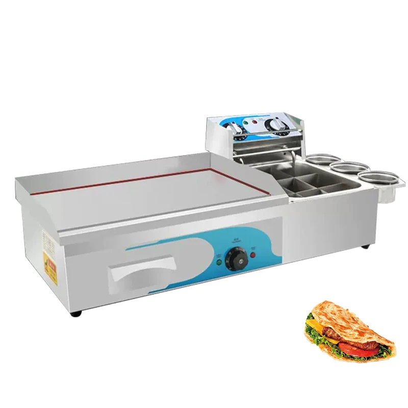 Commercial All Flat Stainless Steel Table Top Desktop Non-stick Burger Cooking Plate Griddle Cast Iron Electric Grill Machine
Commercial All Flat Stainless Steel Table Top Desktop Non-stick Burger Cooking Plate Griddle Cast Iron Electric Grill Machine