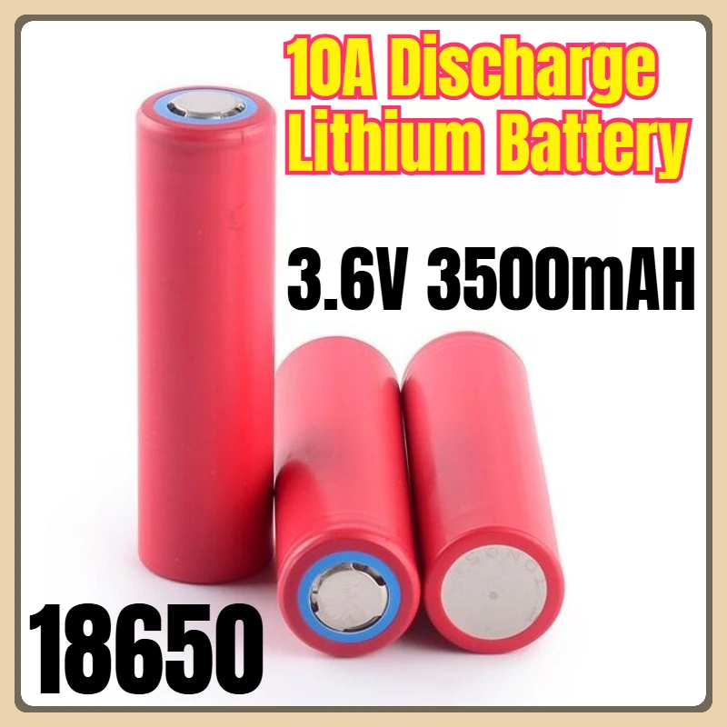 18650 3.6V 3500mAH 10A Discharge Lithium Battery
18650 3.6V 3500mAH 10A Discharge Lithium Battery