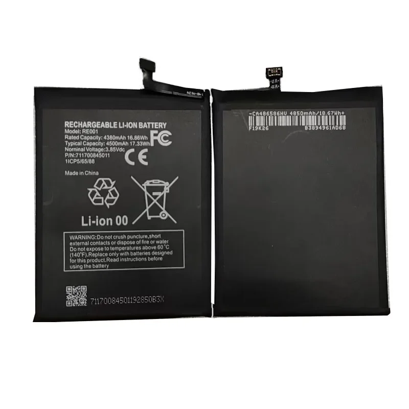 RE001 Battery for T-Mobile REVVL 6 5G Battery for 4380MAH/4500MAH Mobile Phone Battery
RE001 Battery for T-Mobile REVVL 6 5G Battery for 4380MAH/4500MAH Mobile Phone Battery