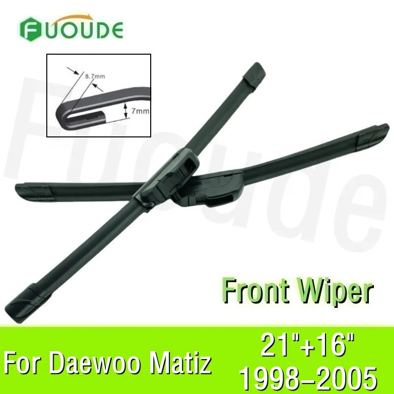 Wiper Blade For Daewoo Matiz 21"+16" Car Windshield Windscreen Rubber 2005 2004 2003 2002 2000 1999 1998
Wiper Blade For Daewoo Matiz 21"+16" Car Windshield Windscreen Rubber 2005 2004 2003 2002 2000 1999 1998