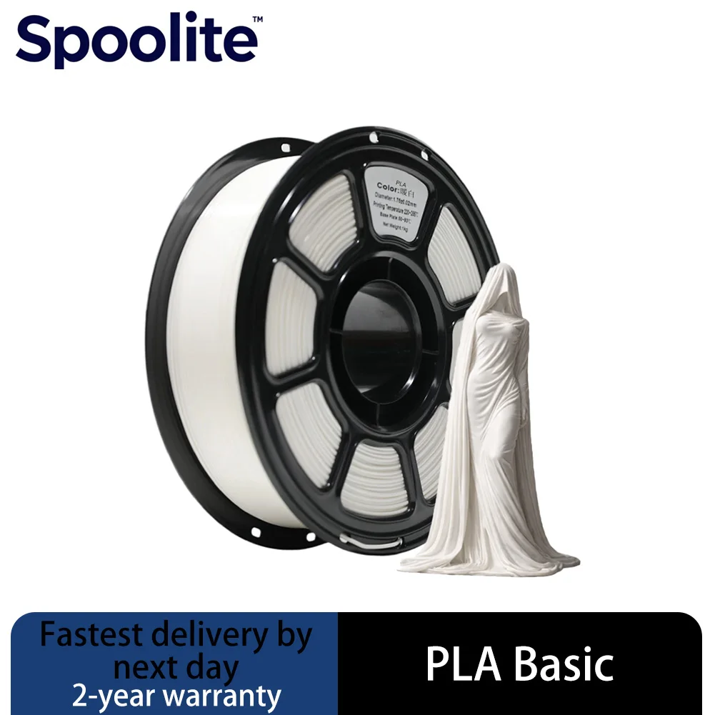 Филамент Spoolite PLA Basic для 3D-печати, 1 кг, 1,75 мм ±0,02 мм, аккуратно намотанный, вакуумная упаковка, быстрая доставка
Филамент Spoolite PLA Basic для 3D-печати, 1 кг, 1,75 мм ±0,02 мм, аккуратно намотанный, вакуумная упаковка, быстрая доставка