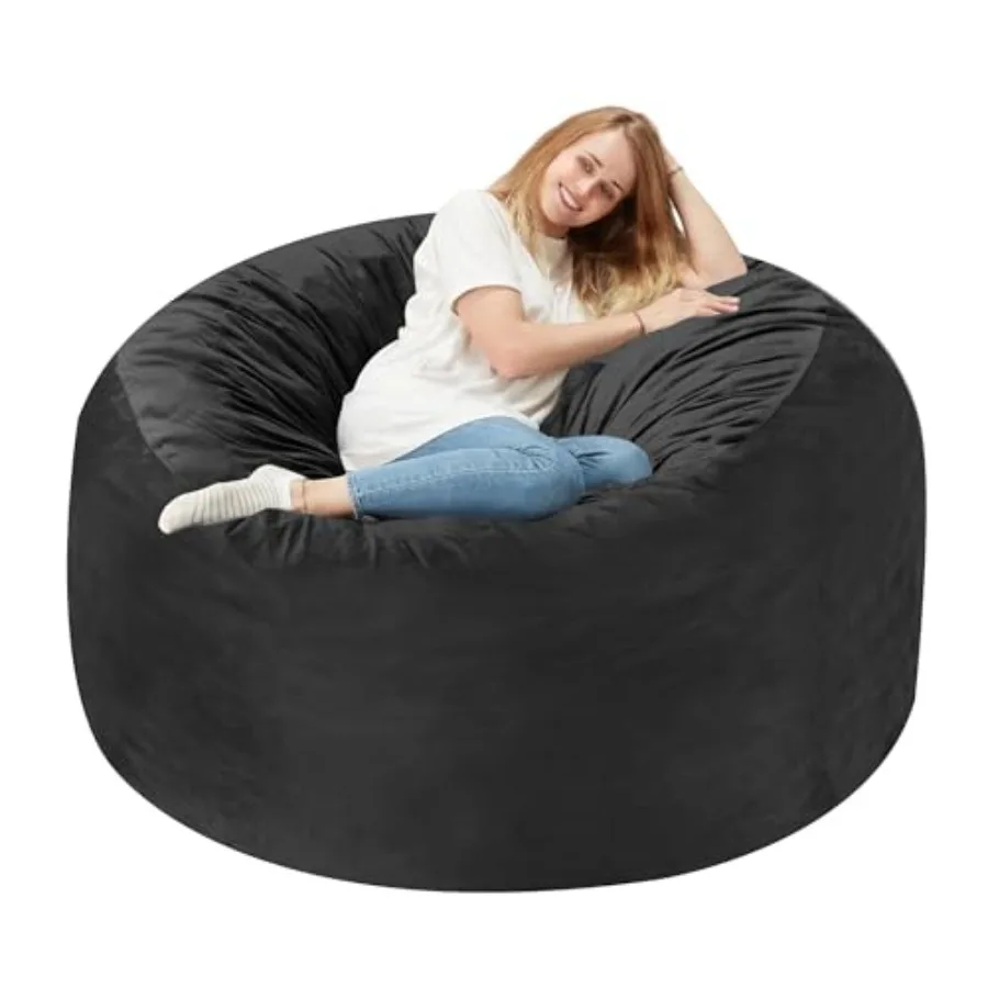 3FT Bean Bag Chair: 3' Bean Bags with Memory Foam Filled Large Beanbag Chairs Soft Sofa with Dutch Velvet Cover-Black
3FT Bean Bag Chair: 3' Bean Bags with Memory Foam Filled Large Beanbag Chairs Soft Sofa with Dutch Velvet Cover-Black