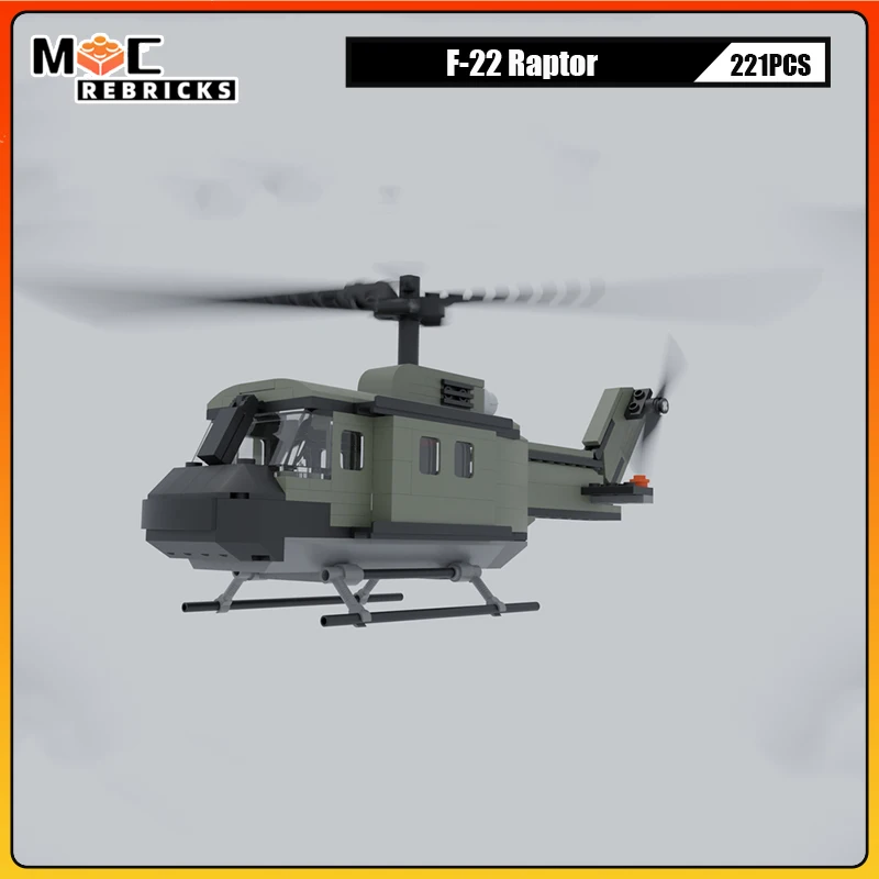MOC Bell UH-1 Helicopter Building Block Toy Immersive Building Experience Model Gift for Boys and Girls
MOC Bell UH-1 Helicopter Building Block Toy Immersive Building Experience Model Gift for Boys and Girls