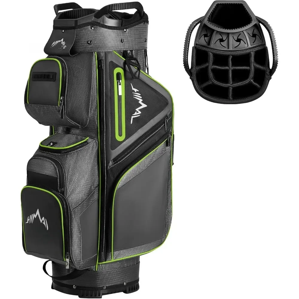Golf Cart Bag, Premium Anti-Shake Divider Top Golf Bag with Comfortable Handles, Magnetic Pocket and Rain Cover
Golf Cart Bag, Premium Anti-Shake Divider Top Golf Bag with Comfortable Handles, Magnetic Pocket and Rain Cover