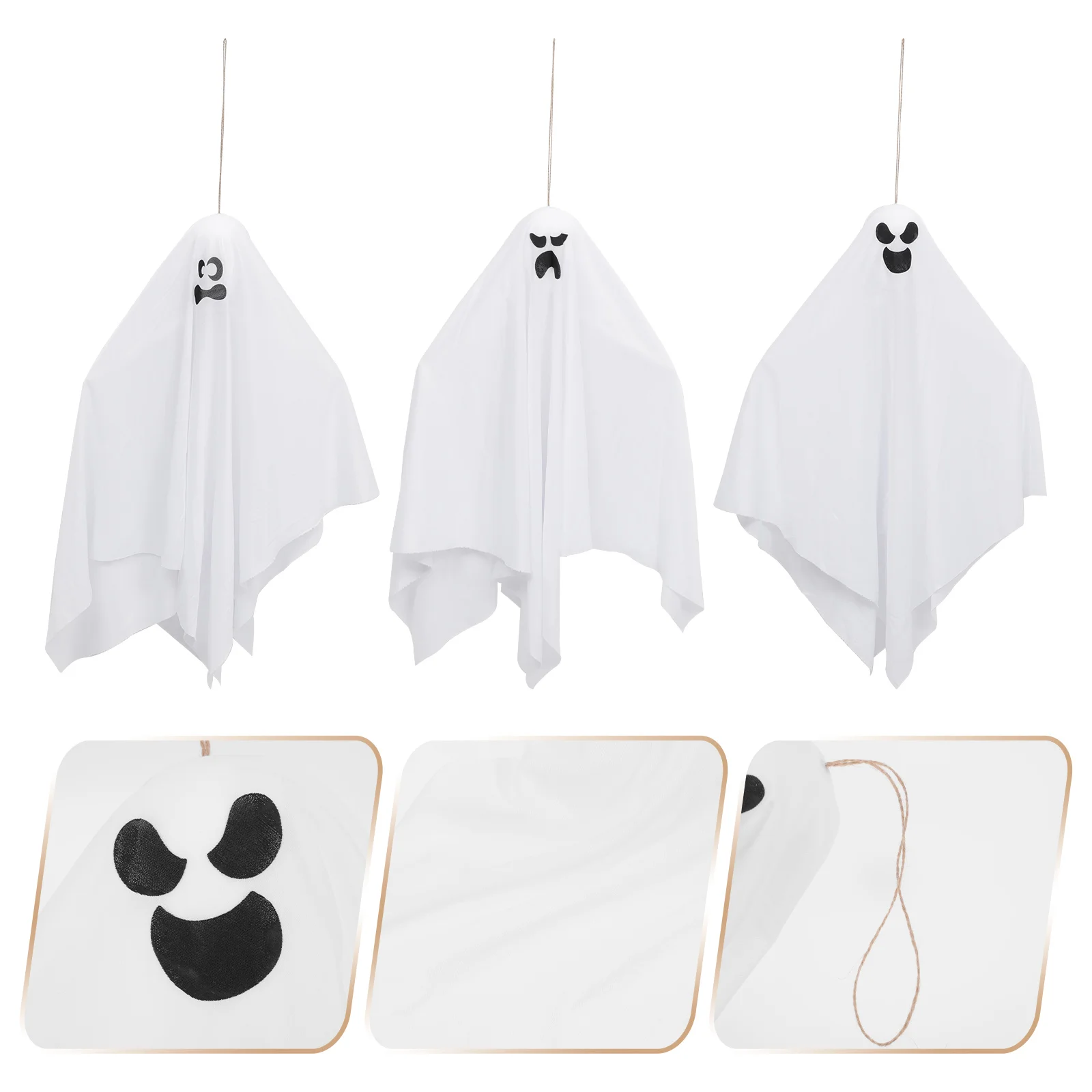 3 Pcs Hanging Ghost Halloween Pendant Outdoor Ornaments Decor Decorations Cloth Trick Prop
3 Pcs Hanging Ghost Halloween Pendant Outdoor Ornaments Decor Decorations Cloth Trick Prop