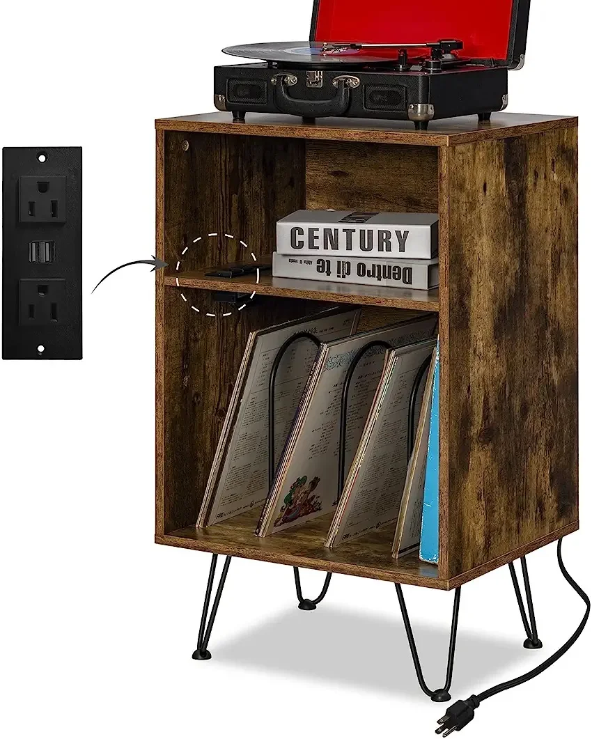 Hooqu Ancients Wood Player Stand, Vinyl Record Storage Organizer Wood Turntable Stand Vinyl Record Storage Record Player Table S
Hooqu Ancients Wood Player Stand, Vinyl Record Storage Organizer Wood Turntable Stand Vinyl Record Storage Record Player Table S