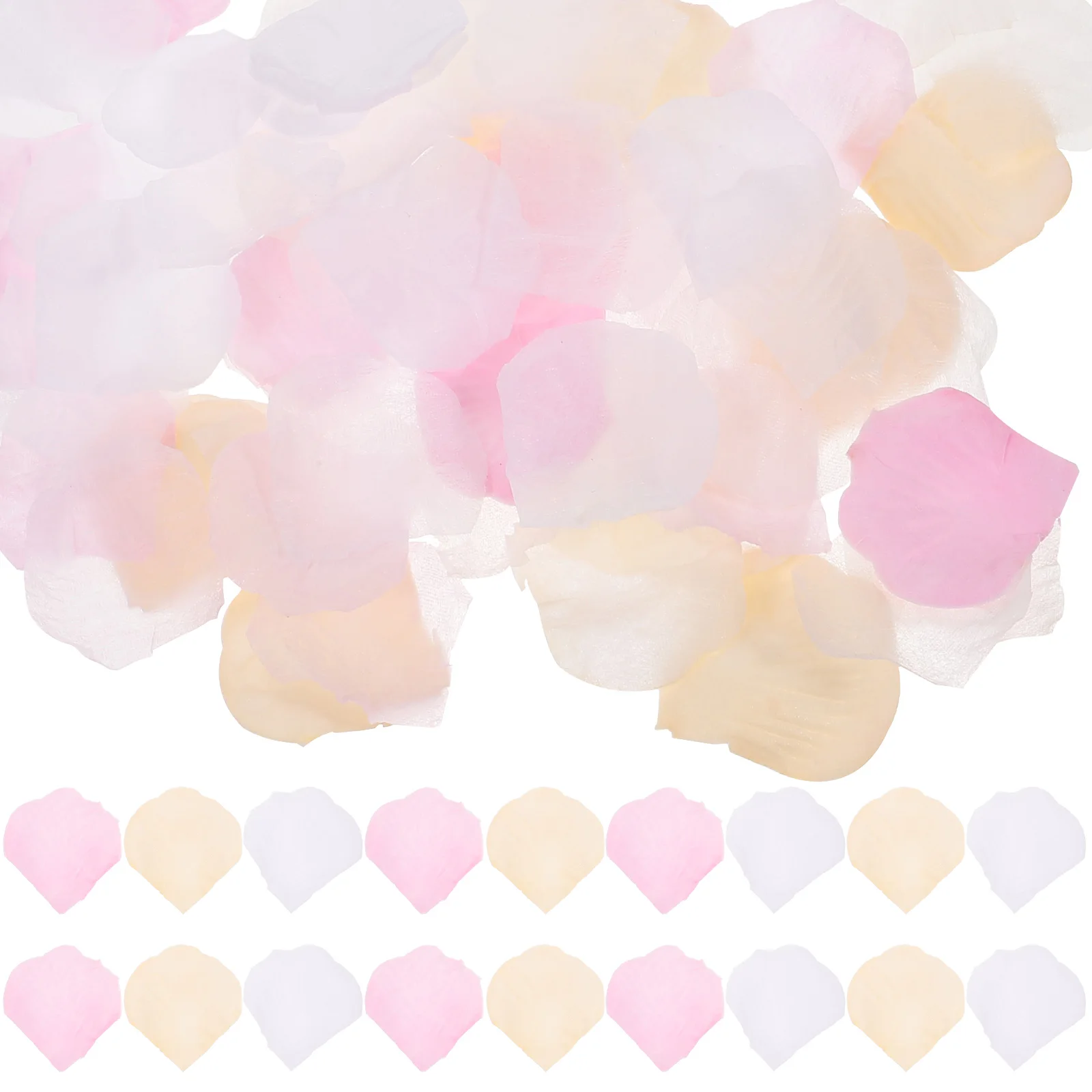 3 Packs Artificial Rose Petals White Pink Colors Non-woven Fabric for Wedding Decor Scatter Flower Vase
3 Packs Artificial Rose Petals White Pink Colors Non-woven Fabric for Wedding Decor Scatter Flower Vase