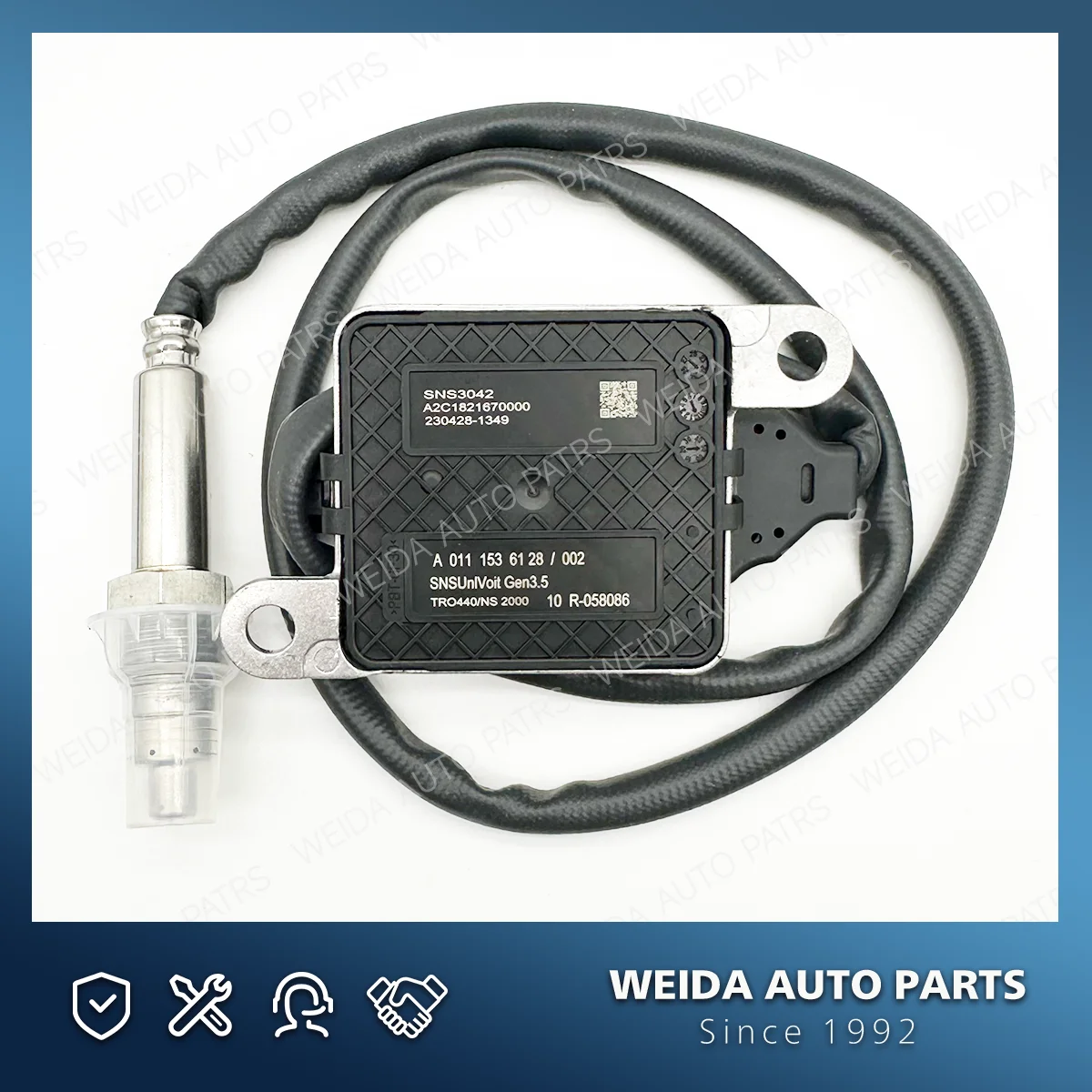 A0111536128 SNS3042 A0111536128 A 011 153 61 28 24V Original New Nitrogen Oxide Sensor Nox Sensor for Mercedes Benz
A0111536128 SNS3042 A0111536128 A 011 153 61 28 24V Original New Nitrogen Oxide Sensor Nox Sensor for Mercedes Benz
