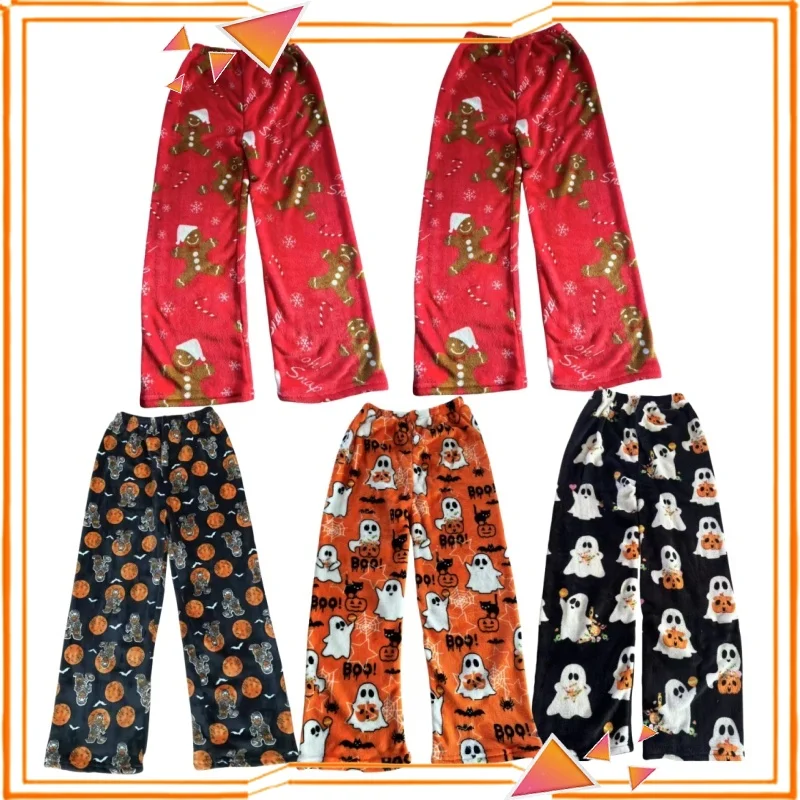 Новые фланелевые пижамы на Хэллоуин для женщин, пижамные штаны с героями мультфильмов в стиле хип-хоп, женские повседневные теплые плюшевые фланелевые штаны, милые рождественские подарки
Новые фланелевые пижамы на Хэллоуин для женщин, пижамные штаны с героями мультфильмов в стиле хип-хоп, женские повседневные теплые плюшевые фланелевые штаны, милые рождественские подарки