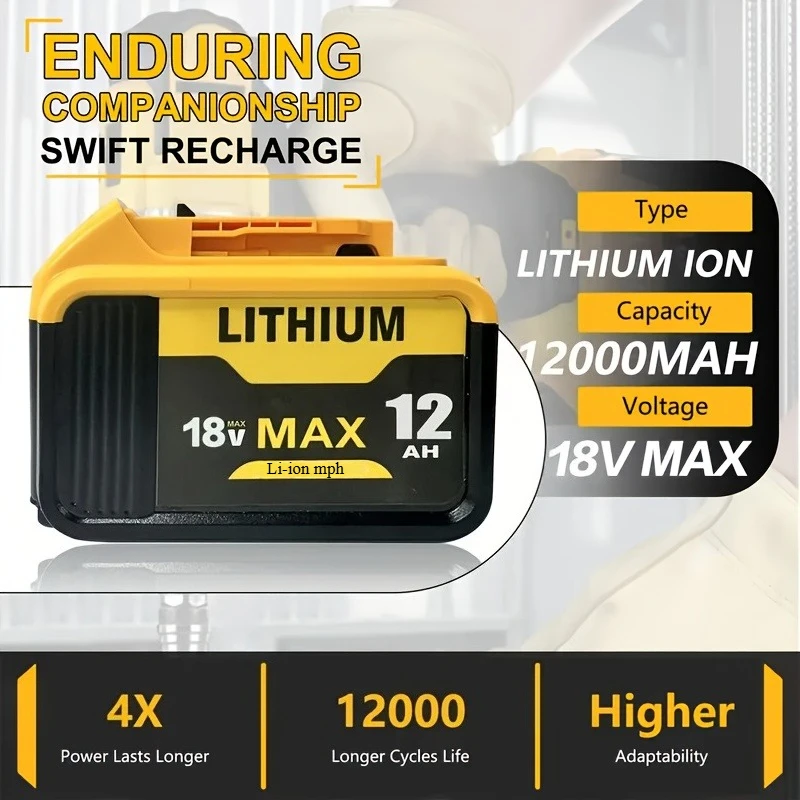 100%Original 18V 12AH Batería Compatible DeWalt herramientas eléctricas DCF887 DCG405 DCD791 DCF922 20V reemplazo de batería
100%Original 18V 12AH Batería Compatible DeWalt herramientas eléctricas DCF887 DCG405 DCD791 DCF922 20V reemplazo de batería