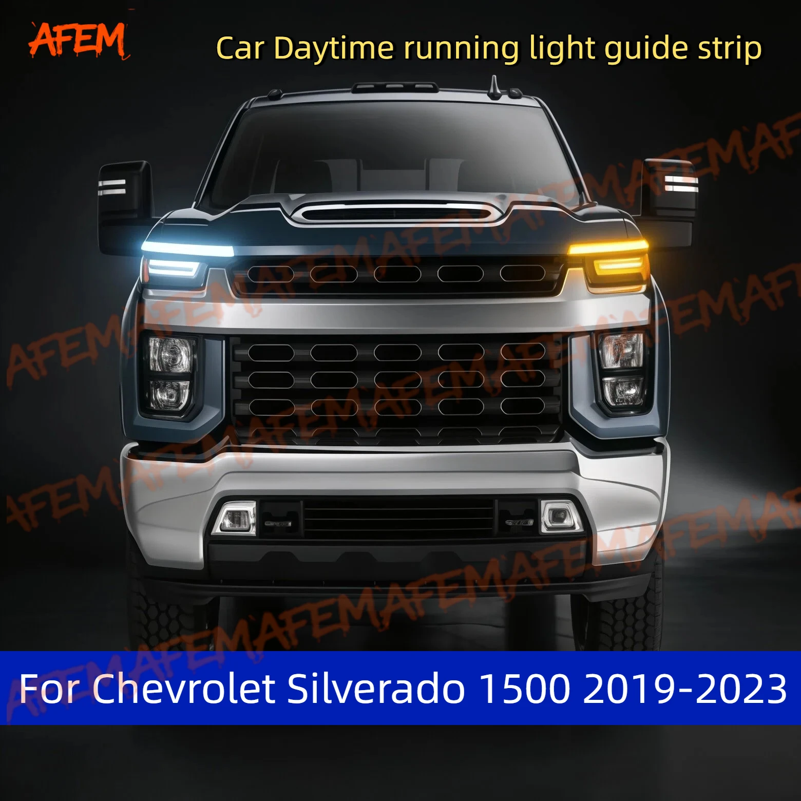 12V Led Guide Strip Headlight For Car Daytime Running Lights Turn Signal DRL Car Modification For Chevrolet Silverado 1500 19-23
12V Led Guide Strip Headlight For Car Daytime Running Lights Turn Signal DRL Car Modification For Chevrolet Silverado 1500 19-23