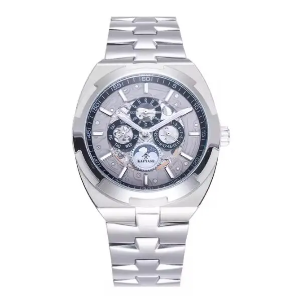 KAFYASE Men Automatic Watch 42mm Vintage Mechanical Wristwatch Luminous Sapphire 50m Waterproof Multi-Dial Moon Phase Month Week
KAFYASE Men Automatic Watch 42mm Vintage Mechanical Wristwatch Luminous Sapphire 50m Waterproof Multi-Dial Moon Phase Month Week