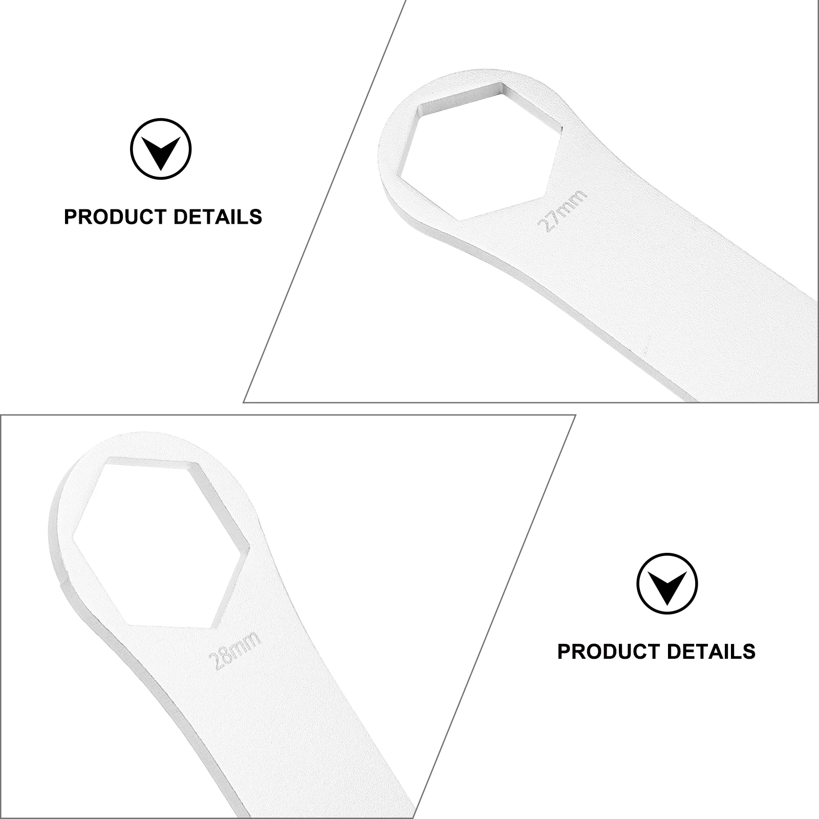 Front Fork Wrench Double Head Spanner Stainless Steel High Strength Tool for Bike Repair Silver Cycling Accessories
Front Fork Wrench Double Head Spanner Stainless Steel High Strength Tool for Bike Repair Silver Cycling Accessories