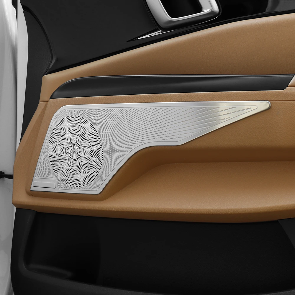 4PCS Car Interior Trim Accessories Silver Style Stainless Steel Door Speaker Protective Covers For KIA Carnival 2022-2026 LHD
4PCS Car Interior Trim Accessories Silver Style Stainless Steel Door Speaker Protective Covers For KIA Carnival 2022-2026 LHD