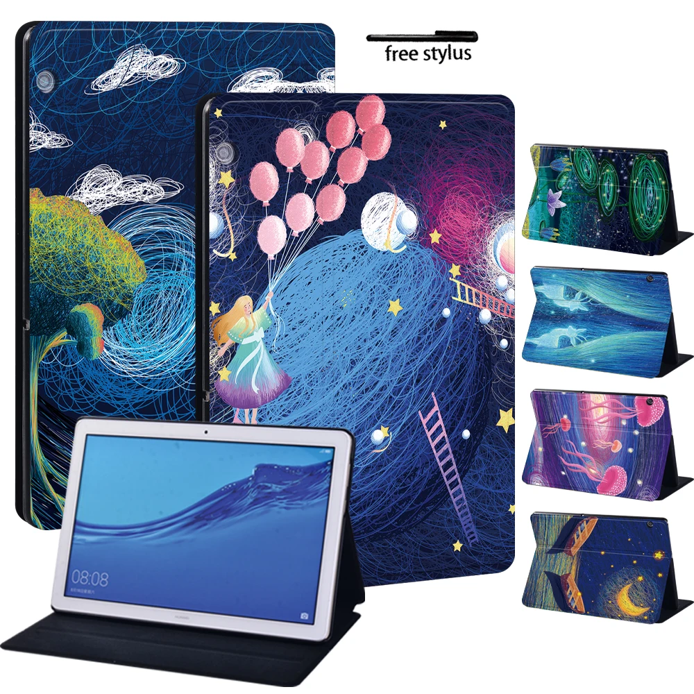 For Huawei MediaPad T3 8.0 Inch/T3 10 9.6"/MediaPad T5 10 10.1"/MediaPad M5 Lite 10.1"/M5 10.8" Tablet Cover Case
For Huawei MediaPad T3 8.0 Inch/T3 10 9.6"/MediaPad T5 10 10.1"/MediaPad M5 Lite 10.1"/M5 10.8" Tablet Cover Case