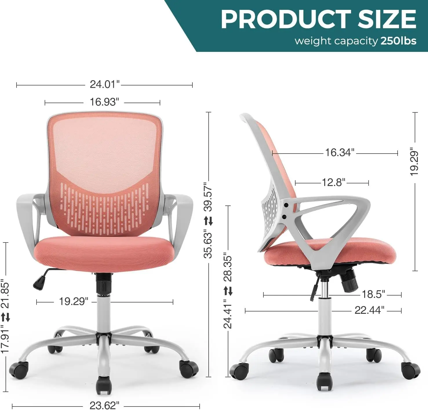 Office Chair Desk Chair Computer Chair Ergonomic Office Chair Mesh Computer Desk Chair With Lumbar Support Armrest, Executive
Office Chair Desk Chair Computer Chair Ergonomic Office Chair Mesh Computer Desk Chair With Lumbar Support Armrest, Executive