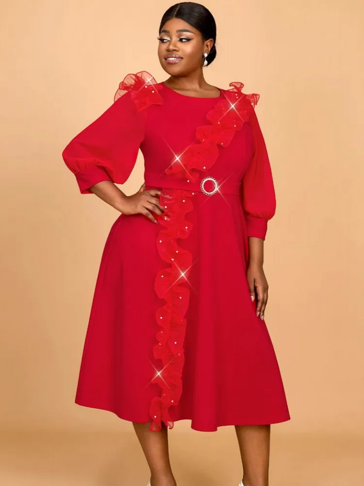 Dashiki African Dresses For Women Party Wear Formal Elegant Midi Pleated Gowns Dress Celebrate Occasion Evening Robes
Dashiki African Dresses For Women Party Wear Formal Elegant Midi Pleated Gowns Dress Celebrate Occasion Evening Robes