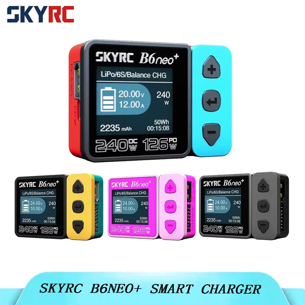 SKYRC B6neo+ Умное зарядное устройство высокой мощности DC240W PD126W LiPo Балансное зарядное устройство Разрядник
SKYRC B6neo+ Умное зарядное устройство высокой мощности DC240W PD126W LiPo Балансное зарядное устройство Разрядник