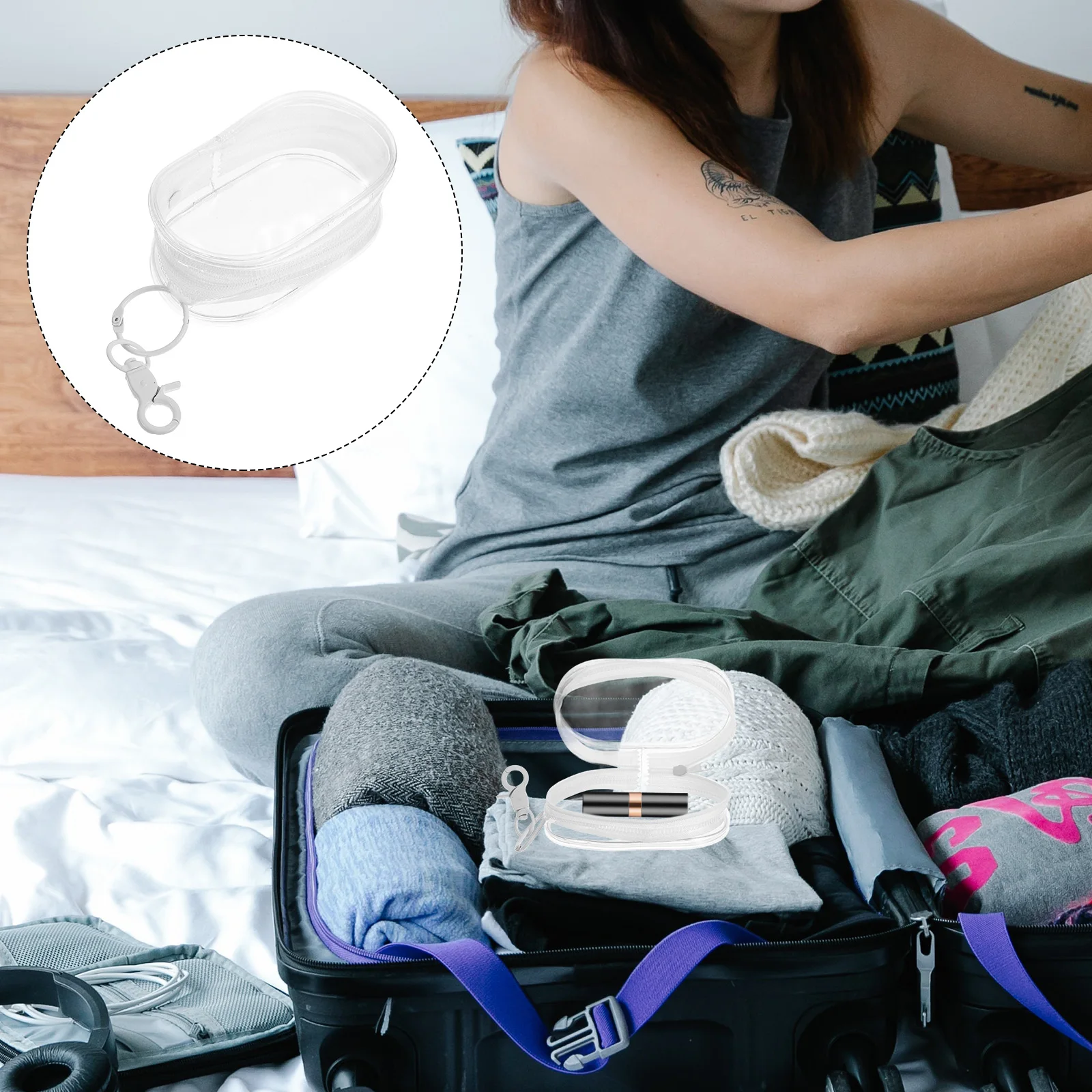 Travel Hairpin Storage Bag Mini Alloy Black Color Portable Pouch For Headphone Earbuds Jewellery Organizer Transparent Cable
Travel Hairpin Storage Bag Mini Alloy Black Color Portable Pouch For Headphone Earbuds Jewellery Organizer Transparent Cable