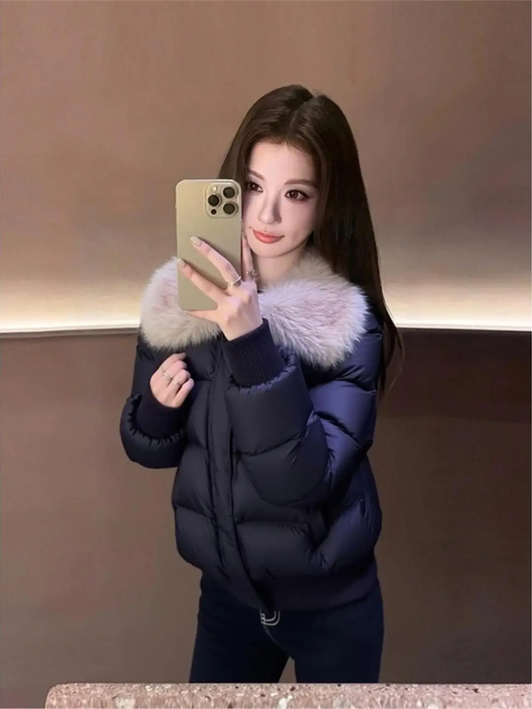 Sli ort Thiened Cotton Jaet Женское теплое модное корейское зимнее пальто без капюшона прямого кроя Long Sve
Sli ort Thiened Cotton Jaet Женское теплое модное корейское зимнее пальто без капюшона прямого кроя Long Sve